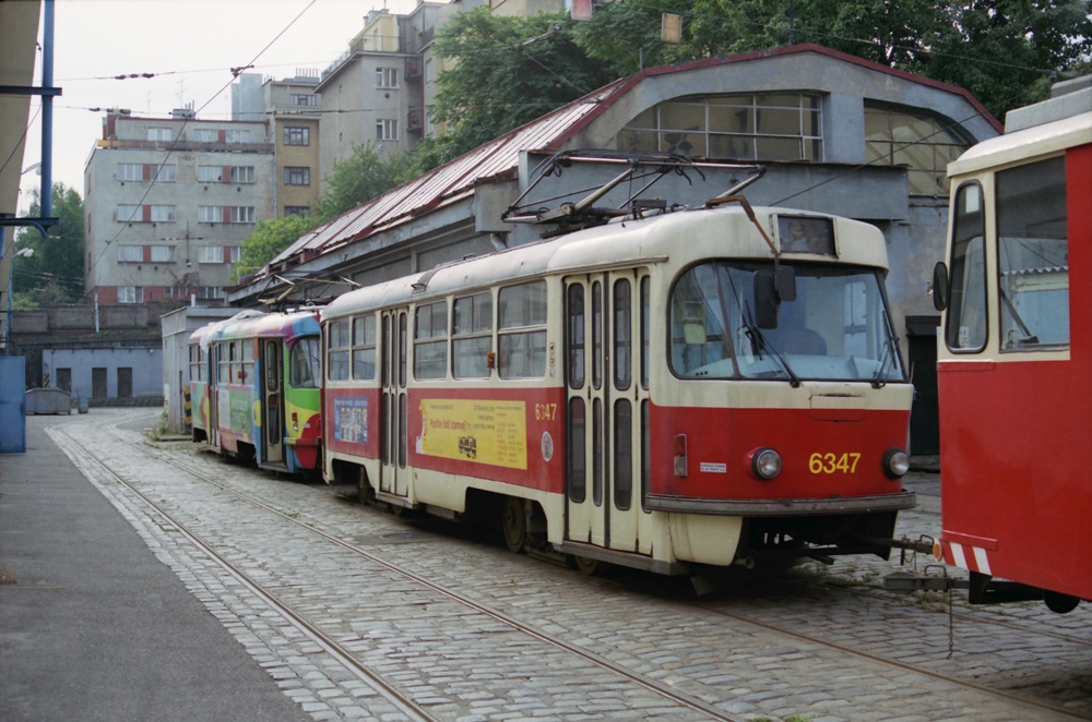 Прага, Tatra T3 № 6347; Прага — Трамвайные депо