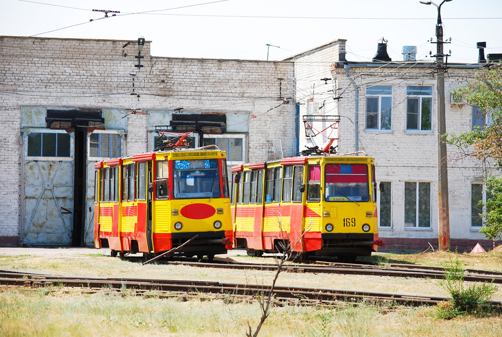 Volzhsky, 71-605 (KTM-5M3) Br. 166; Volzhsky, 71-605 (KTM-5M3) Br. 169; Volzhsky — Tram Depot