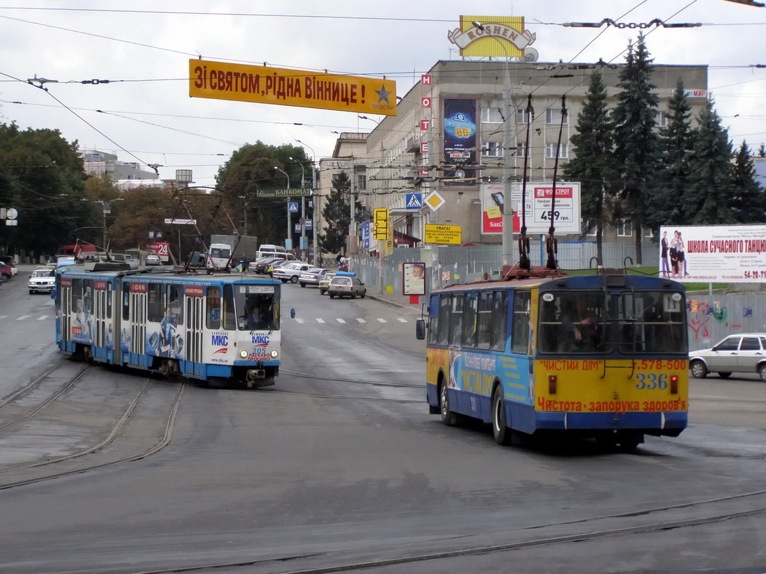 Винница, ЗиУ-682Г [Г00] № 336; Винница, Tatra KT4SU № 205