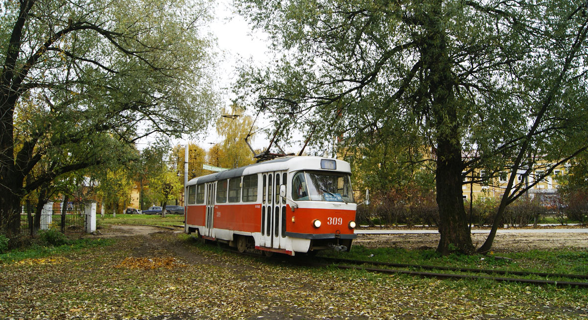 Тверь, Tatra T3SU № 309; Тверь — Трамвайные конечные станции и кольца
