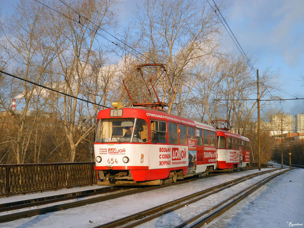 Jekaterinburg, Tatra T3SU Nr. 654