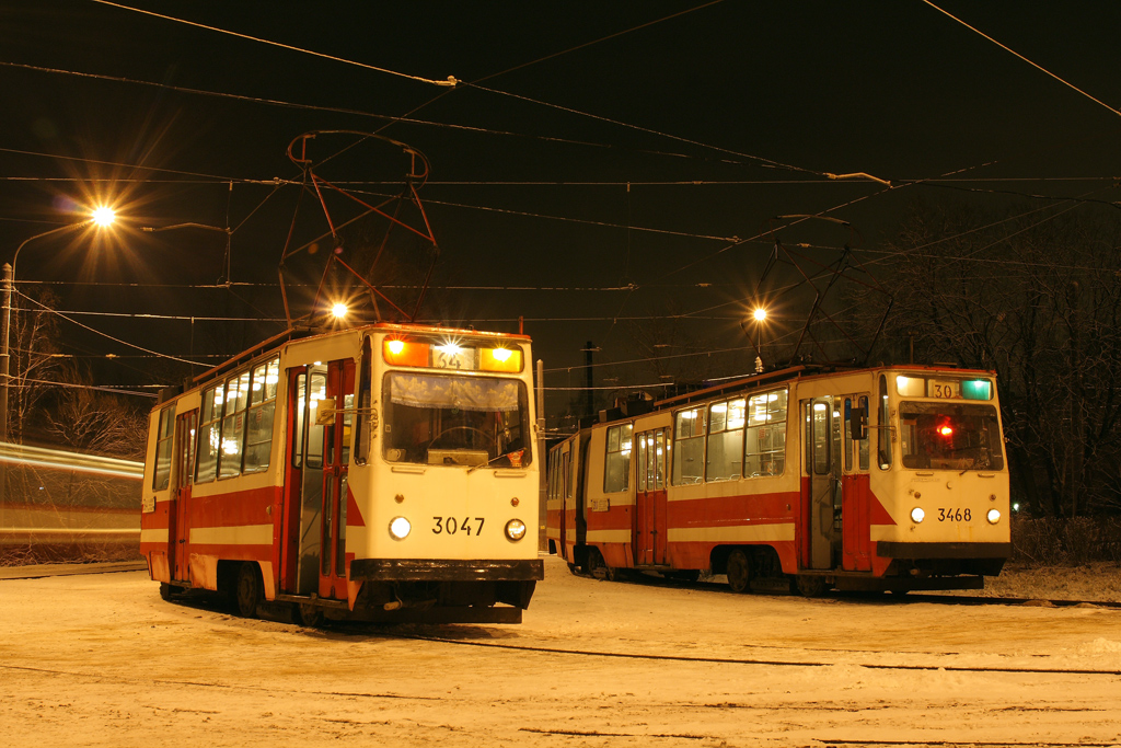 Санкт-Петербург, ЛВС-86К № 3047; Санкт-Петербург, ЛВС-86К № 3468 Санкт-Петербург, ЛВС-86К № 3047; Санкт-Петербург, ЛВС-86К № 3468