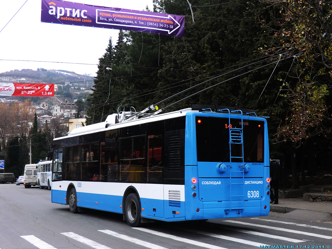 Crimean trolleybus, Bogdan T60111 # 6308