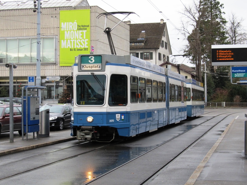Цюрих, SWP/SIG/BBC Be 4/6 "Tram 2000" № 2070