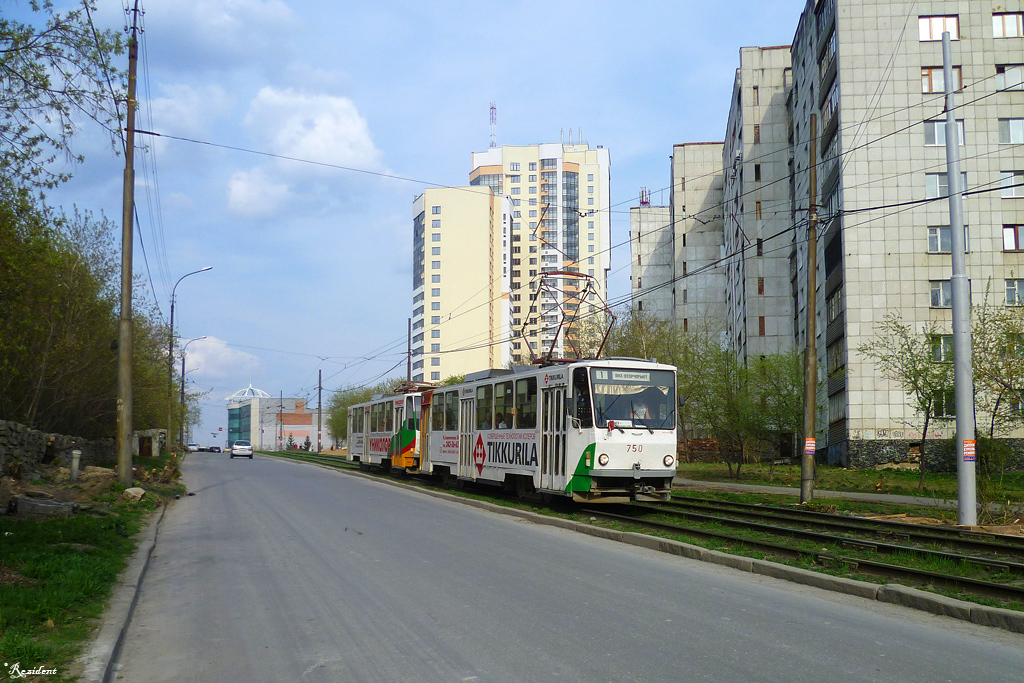 Екатеринбург, Tatra T6B5SU № 750