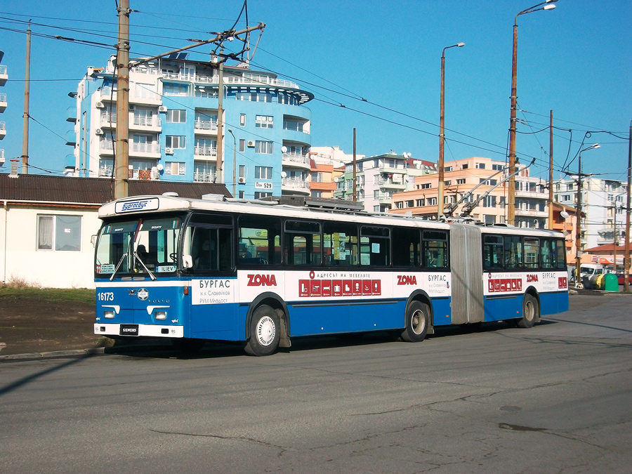 Бургас, Volvo/Hess/Siemens B58 № 16173; Бургас — Троллейбусы Volvo B58 / Hess