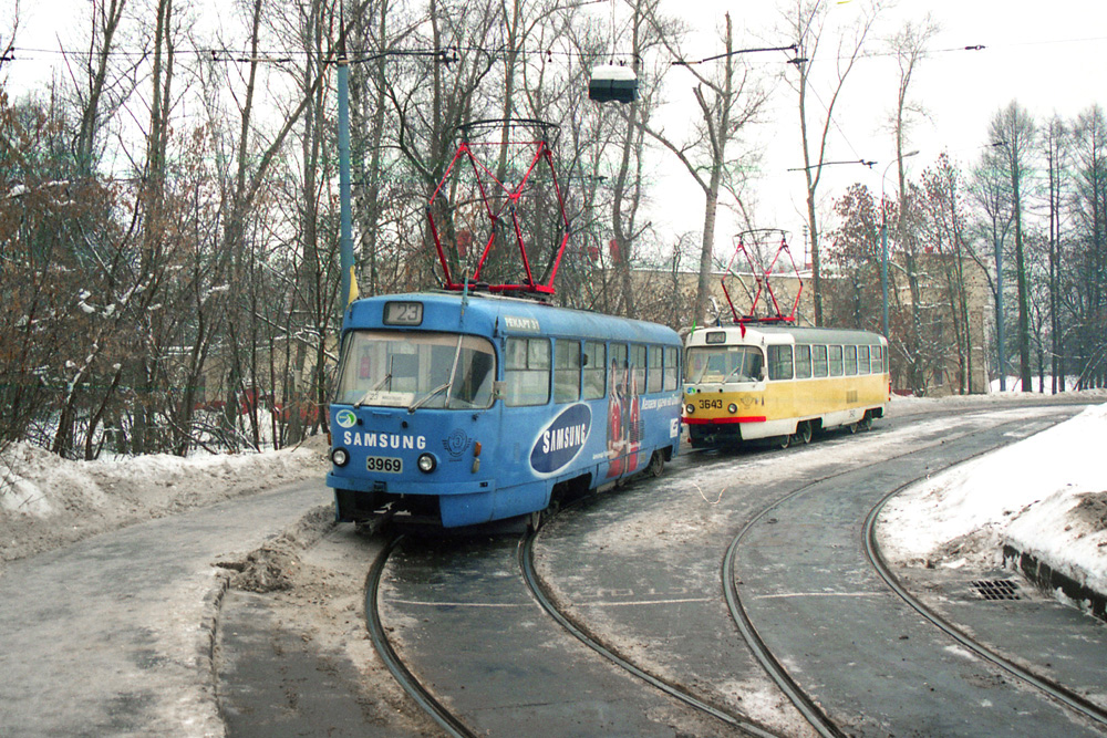 Москва, Tatra T3SU № 3969; Москва, Tatra T3SU № 3643