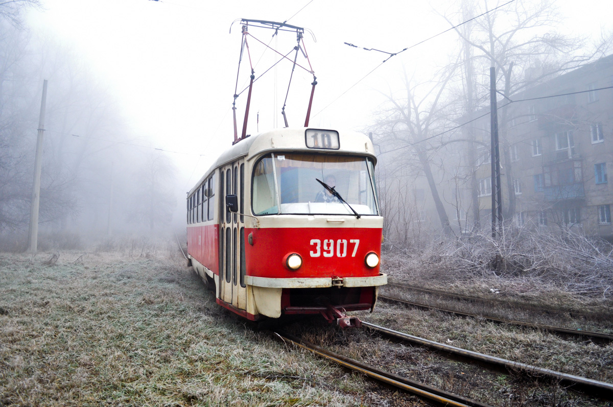 Донецк, Tatra T3SU (двухдверная) № 3907