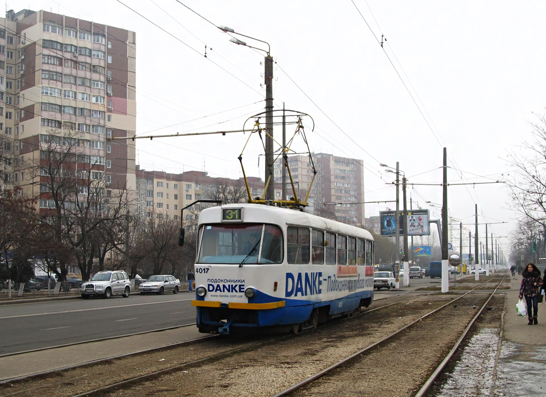 Одесса, Tatra T3R.P № 4017