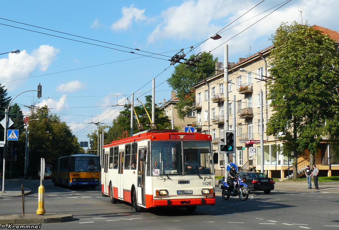 Вильнюс, Škoda 14Tr02/6 № 1526