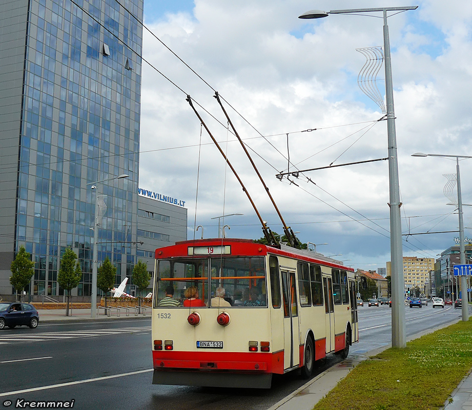 Вильнюс, Škoda 14Tr89/6 № 1532