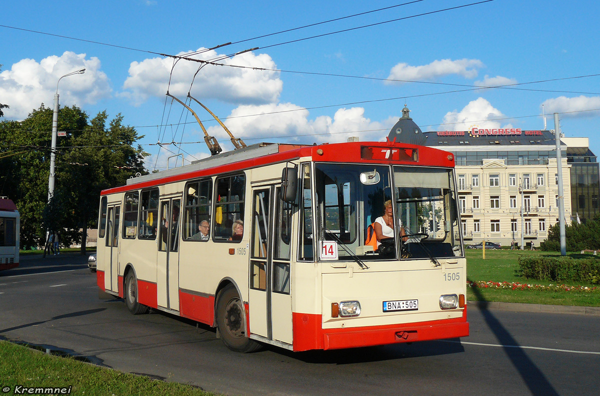 Вильнюс, Škoda 14Tr02/6 № 1505