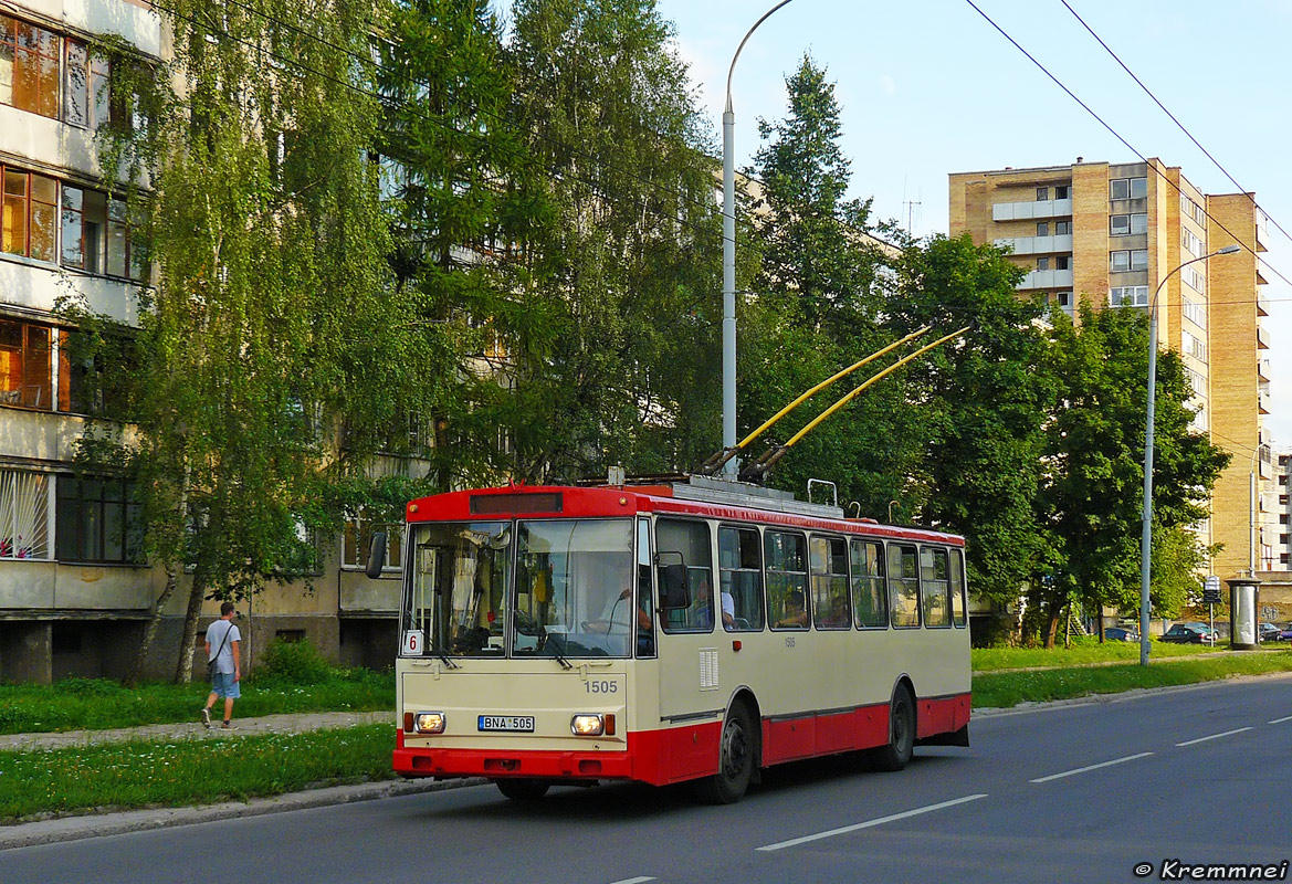 Вильнюс, Škoda 14Tr02/6 № 1505