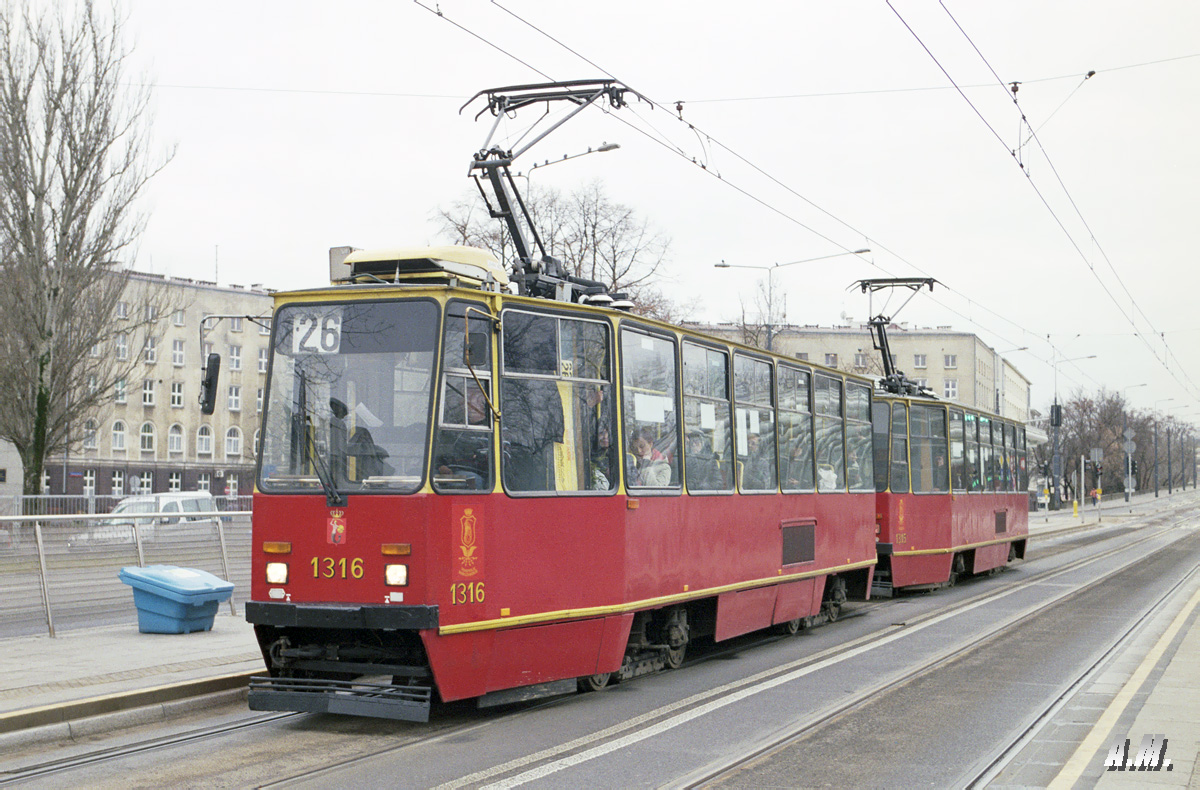 Варшава, Konstal 105Na № 1316