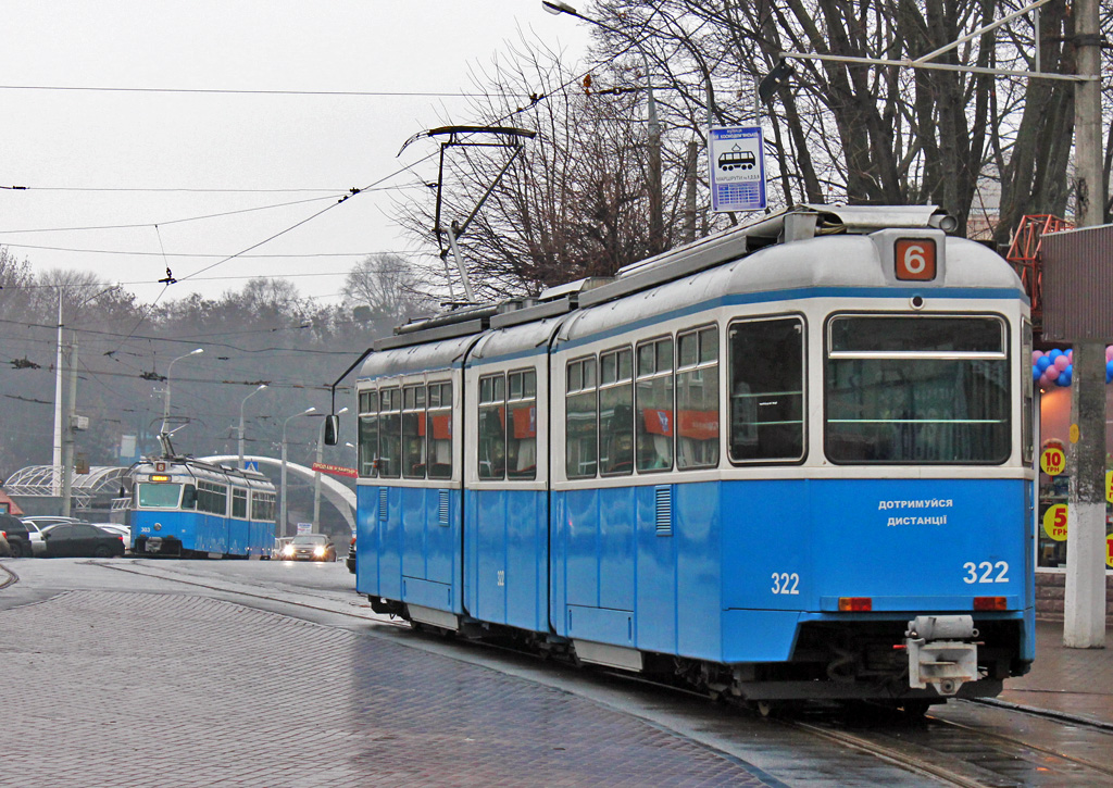 Vinnytsia, SWS/SIG/BBC Be 4/6 "Mirage" Nr. 322