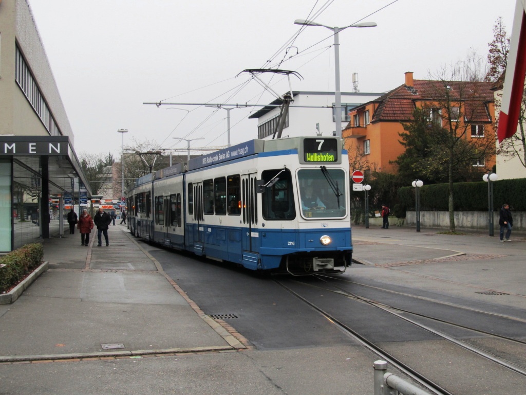 Цюрих, SWP/SIG/ABB Be 4/8 "Tram 2000 Sänfte" № 2116