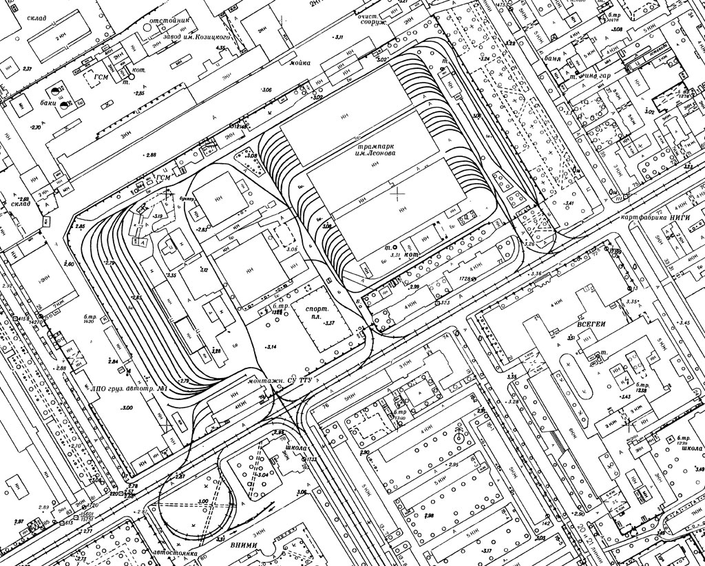 Санкт-Петербург — Схемы трамвайной и троллейбусной инфраструктуры; Санкт-Петербург — Трамвайный парк № 2