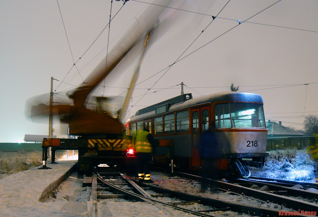 София, Tatra B4DC № 218; София — Происшествия