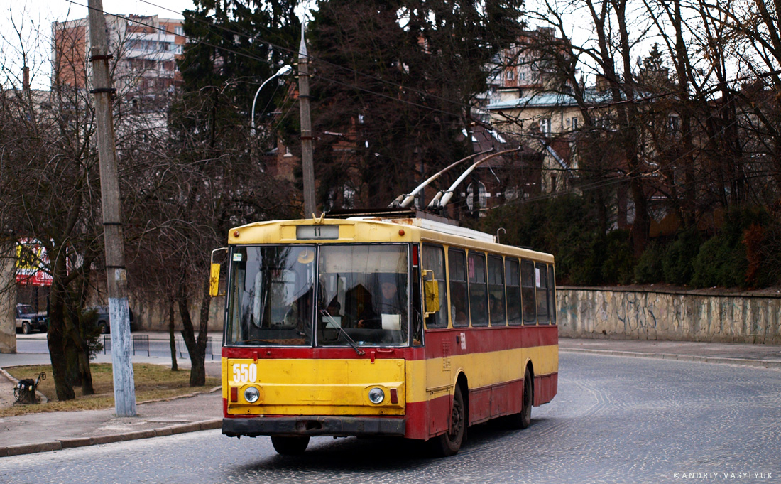 Львов, Škoda 14Tr89/6 № 550