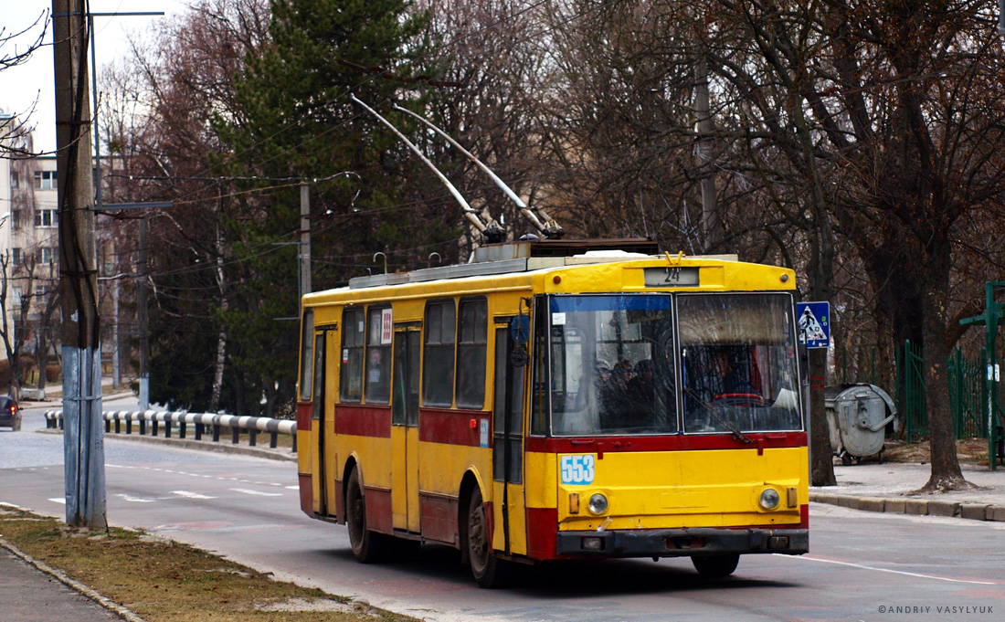 Львов, Škoda 14Tr89/6 № 553