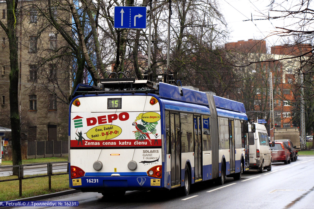 Рига, Solaris Trollino II 18 Ganz № 16231