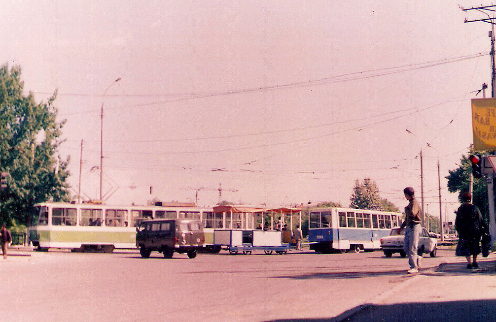 Taškent, Horse car # Конка; Taškent, 71-605A # 2001; Taškent — 100 jahre anniversary of Tashkent tram
