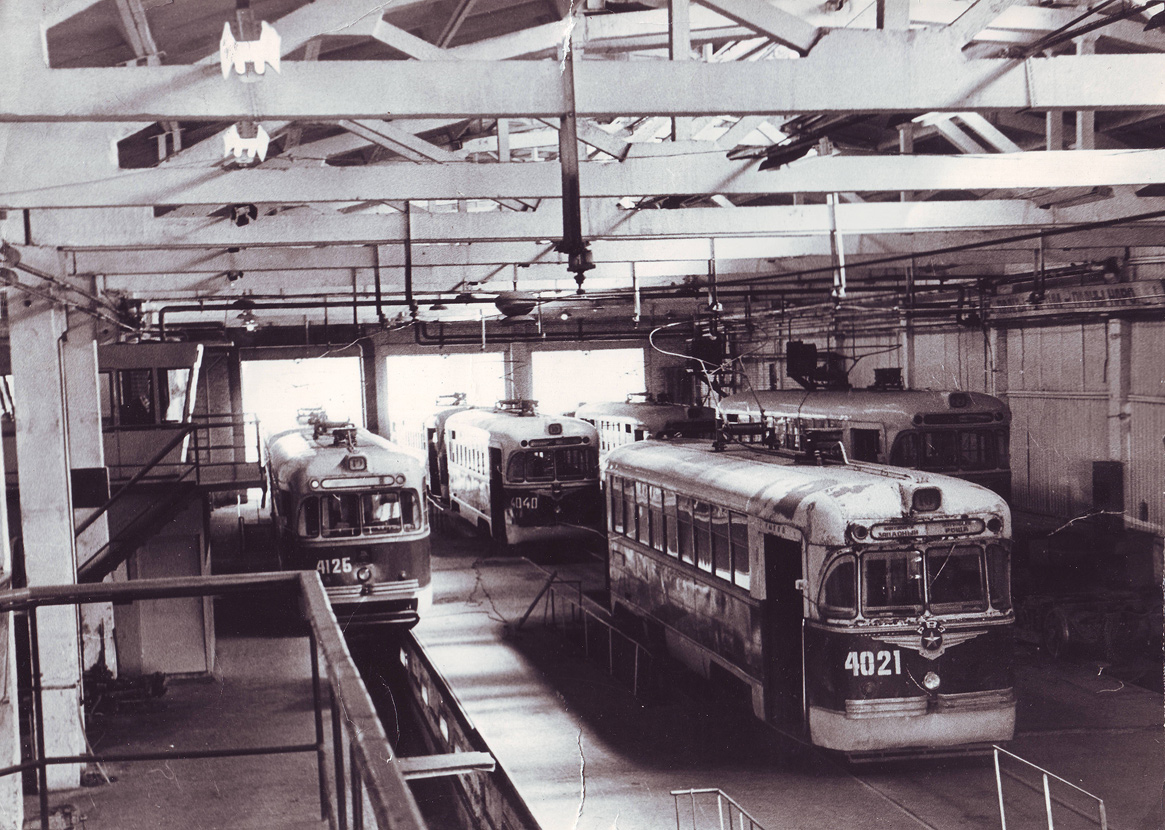 Новосибирск, РВЗ-6М № 4021; Новосибирск, РВЗ-6М2 № 4125; Новосибирск, РВЗ-6М № 4040; Новосибирск — Исторические фотографии (трамвай)