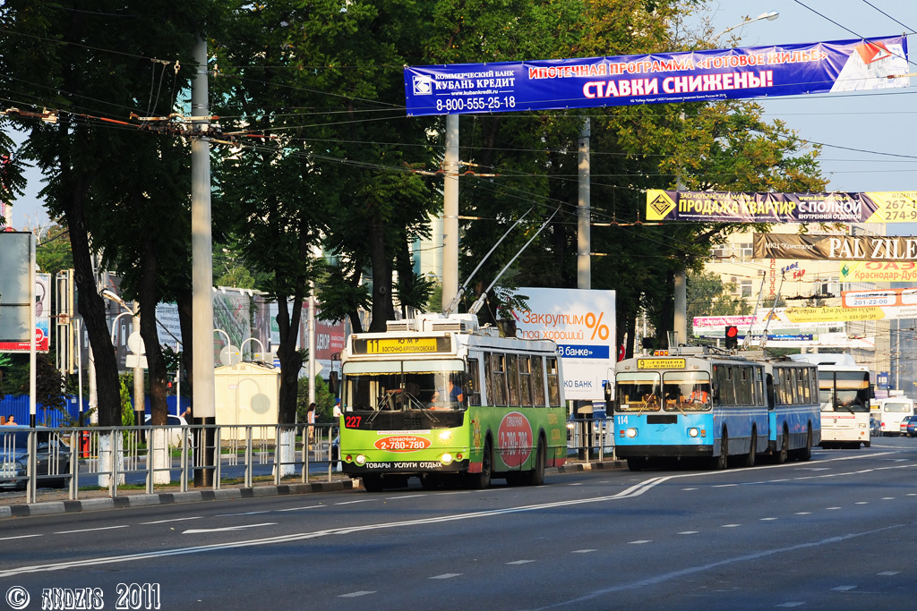 Краснодар, ЗиУ-682Г-016.02 № 227; Краснодар, ЗиУ-682Г [Г00] № 114