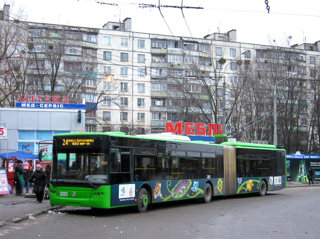 Харьков, ЛАЗ E301D1 № 3203
