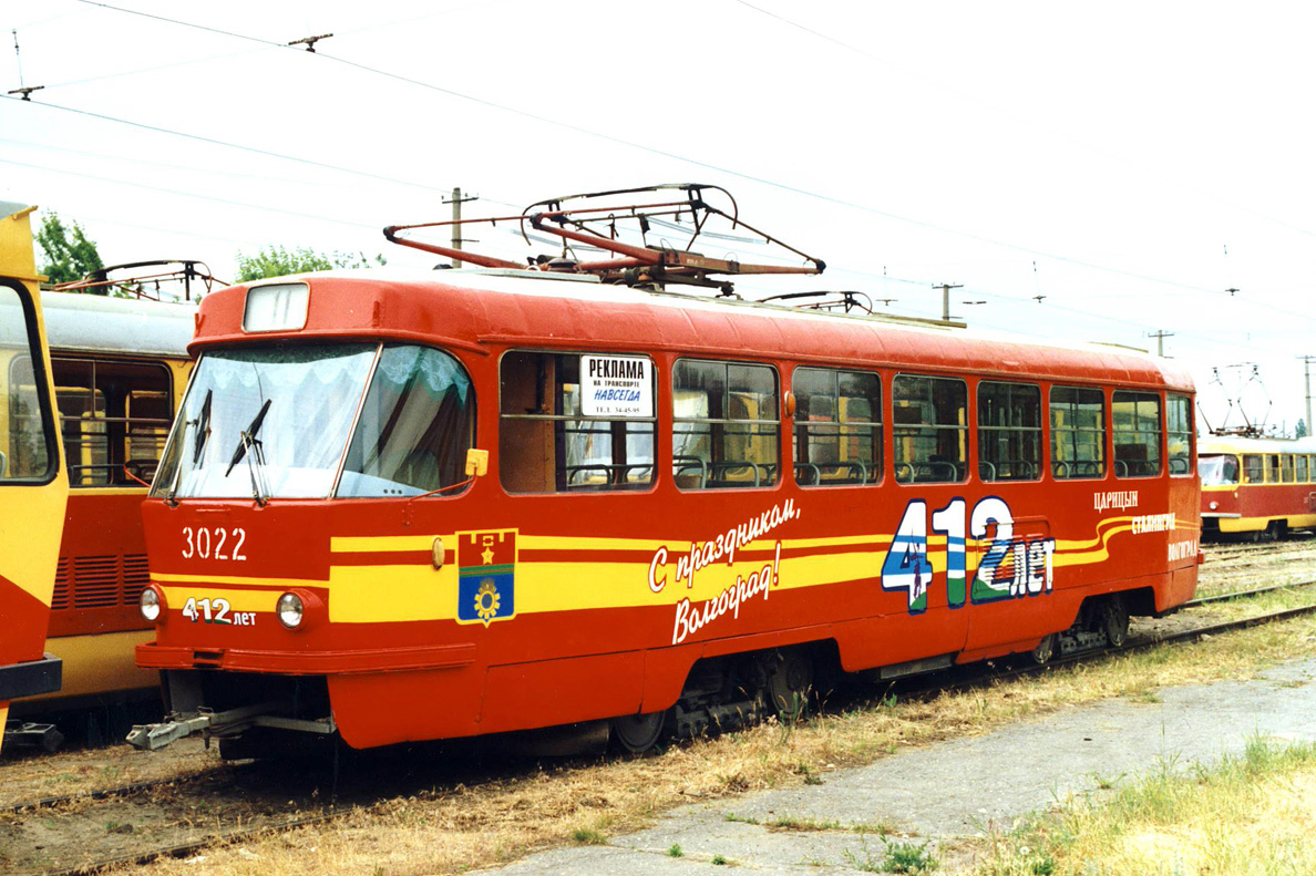 Volgograd, Tatra T3SU (2-door) Nr. 3022