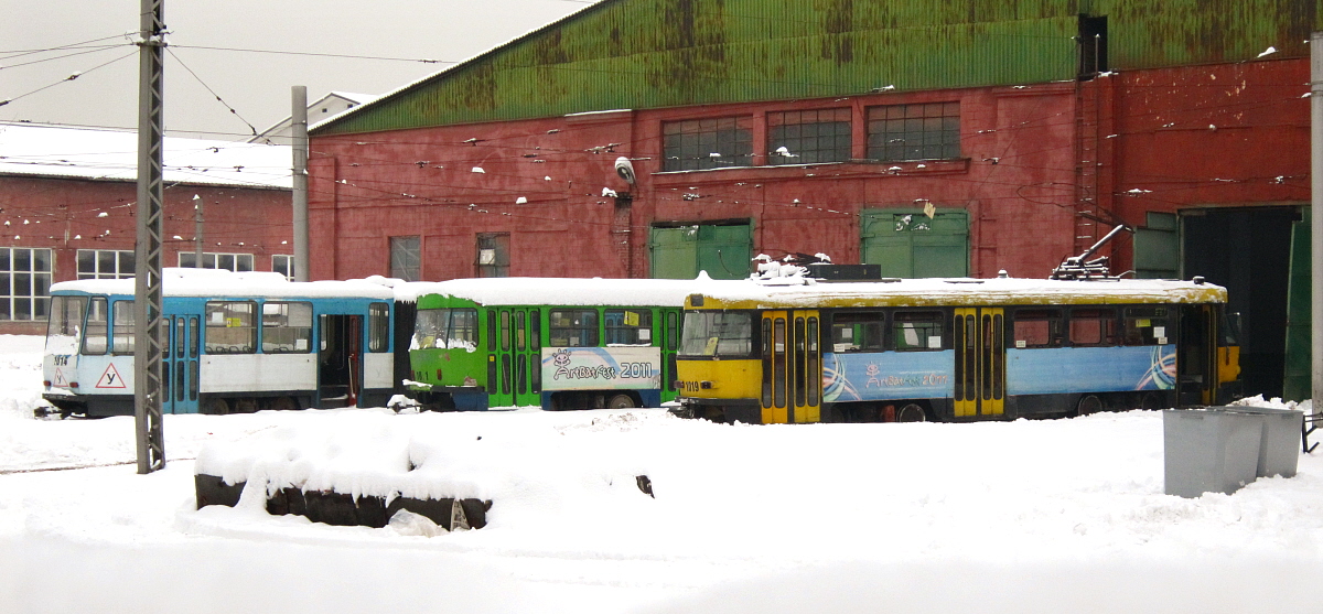 Алматы, Tatra KT4D № 1014; Алматы, Tatra T4D № 1041; Алматы, Tatra T4D-MS № 1019 Алматы, Tatra KT4D № 1014; Алматы, Tatra T4D № 1041; Алматы, Tatra T4D-MS № 1019