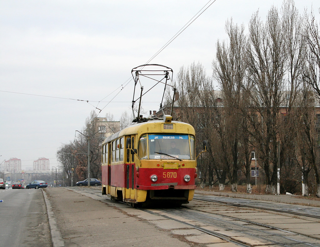 Киев, Tatra T3SU № 5670