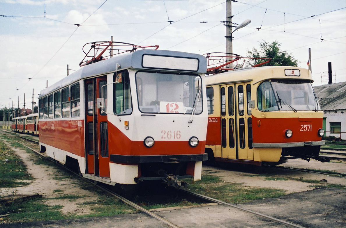 Волгоград, Tatra T3SU мод. ВЗСМ № 2616; Волгоград, Tatra T3SU (двухдверная) № 2571