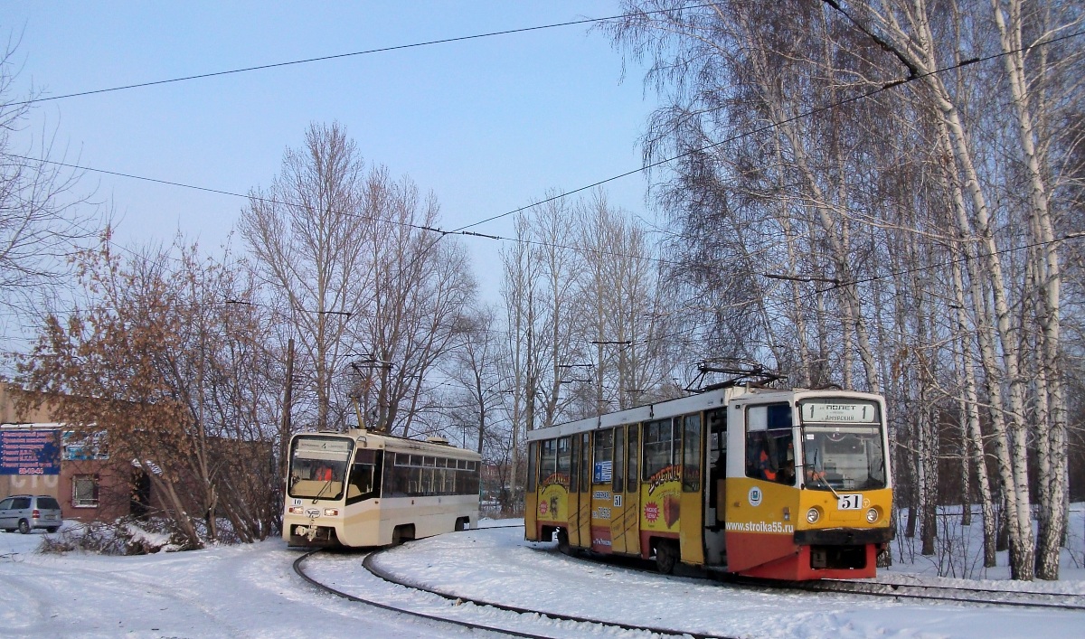Омск, 71-608КМ № 51; Омск, 71-619К № 10