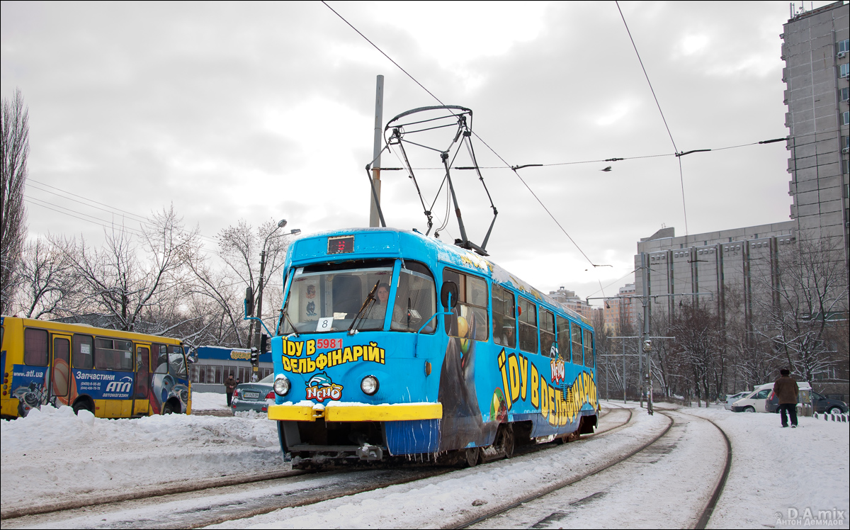 Киев, Tatra T3P № 5981
