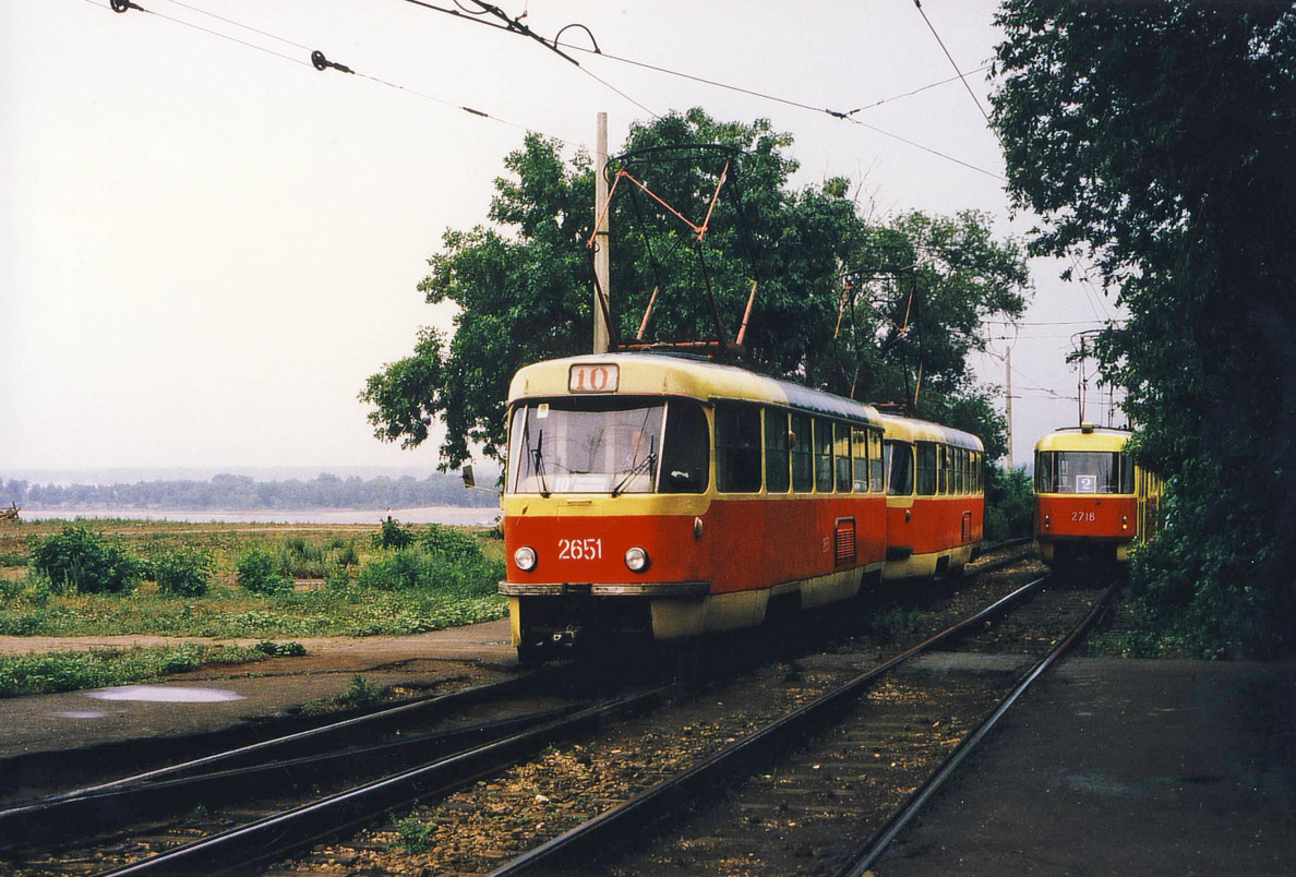 Волгоград, Tatra T3SU (двухдверная) № 2651; Волгоград, Tatra T3SU № 2718