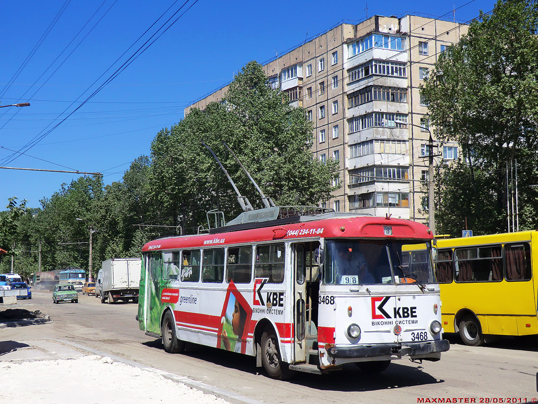 Крымский троллейбус, Škoda 9Tr18 № 3468