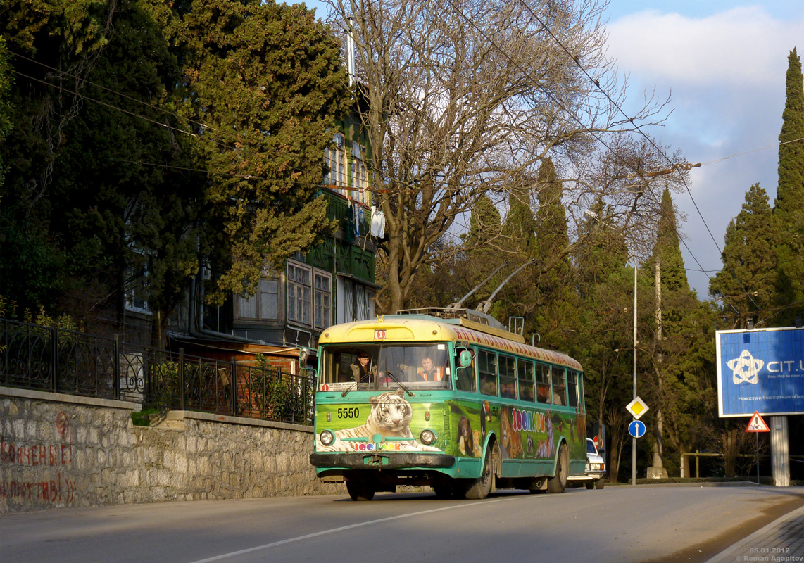 Крымский троллейбус, Škoda 9Tr21 № 5550