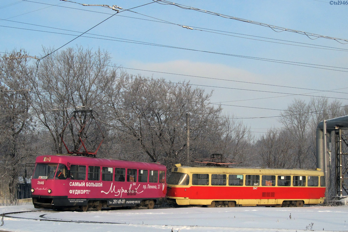 Нижний Новгород, Tatra T3SU № 2646; Нижний Новгород, Tatra T3SU № 2647