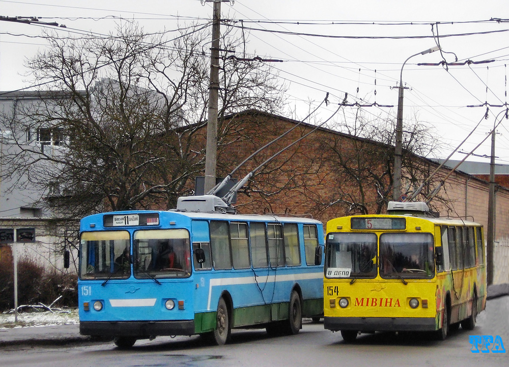 Луцк, ЗиУ-682В [В00] № 151; Луцк, ЗиУ-682В [В00] № 154