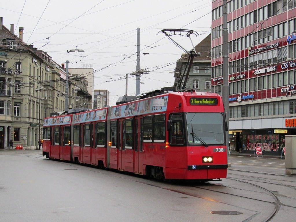 Берн, ACMV/ABB/Duewag Be 4/8 № 738