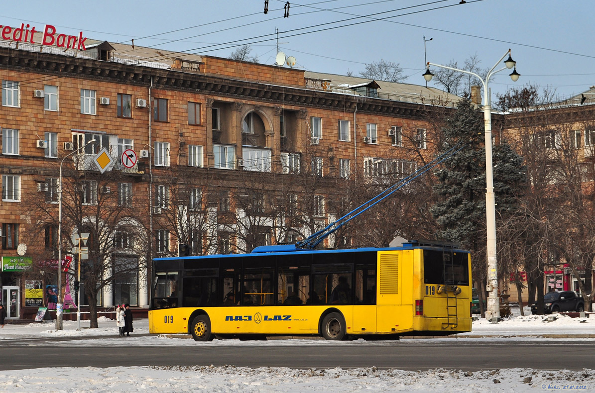 Запорожье, ЛАЗ E183D1 № 019