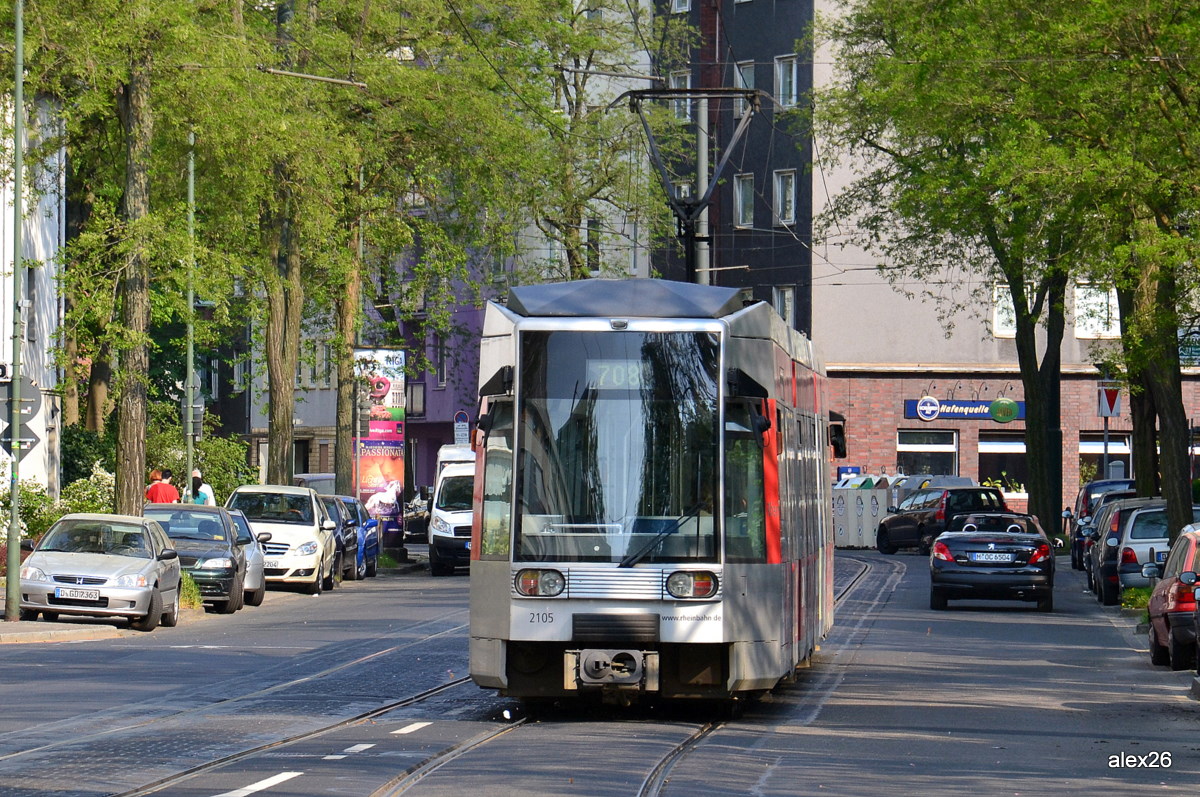 Düsseldorf, Duewag NF6 Nr. 2105 Düsseldorf, Duewag NF6 Nr. 2105