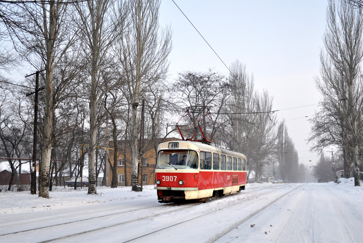 Донецк, Tatra T3SU (двухдверная) № 3907