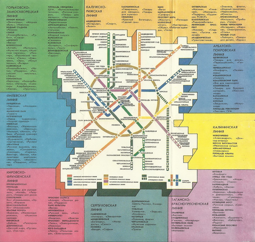 Moskva — Metro — Maps