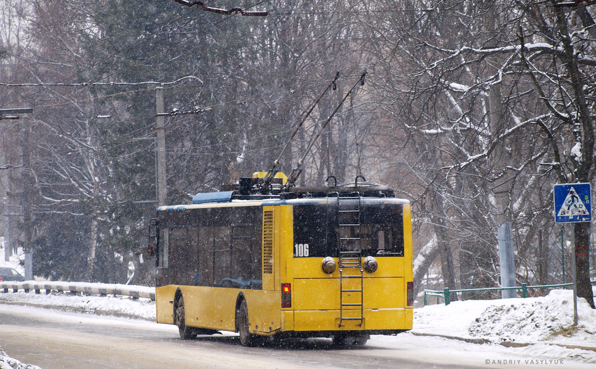 Львов, ЛАЗ E183D1 № 106
