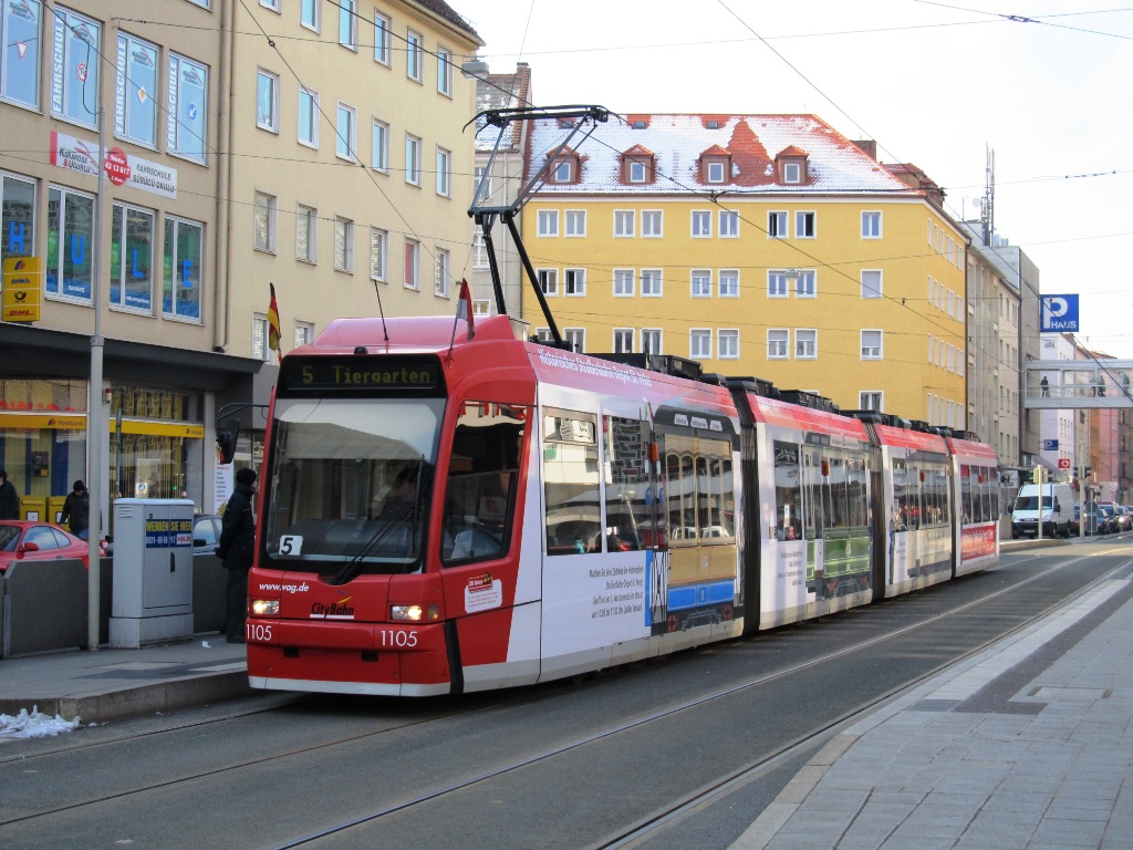 Nuremberg, Adtranz GT8N2 č. 1105