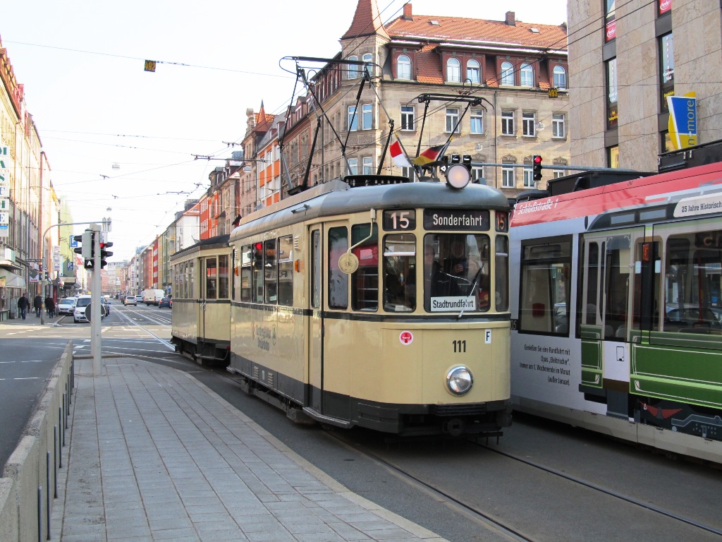 Nuremberg, MAN single-ended 2-axle motor car Nr. 111