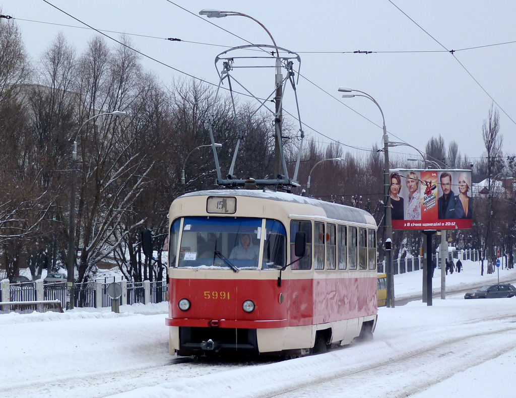 Киев, Tatra T3SU № 5991