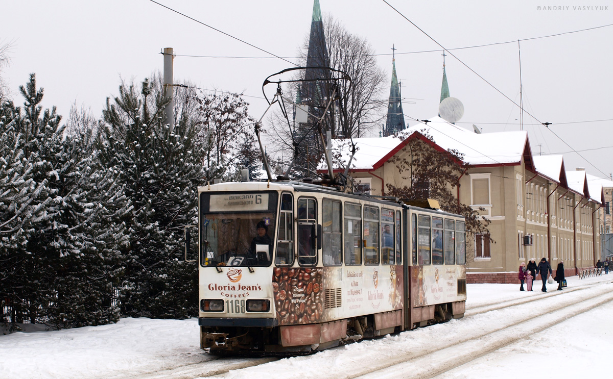 Львов, Tatra KT4D № 1168